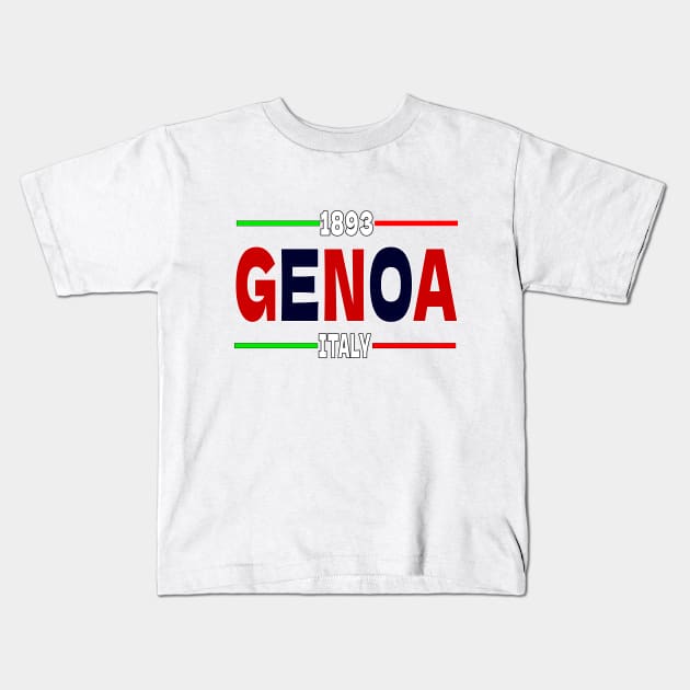 Genoa Italy 1893 Classic Kids T-Shirt by Medo Creations